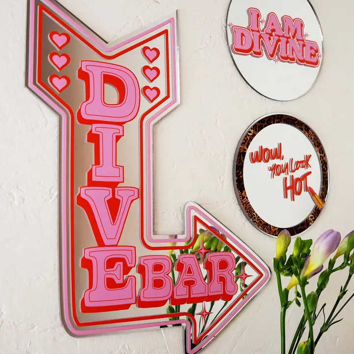 Retro Dive Bar Mirror - Image 4