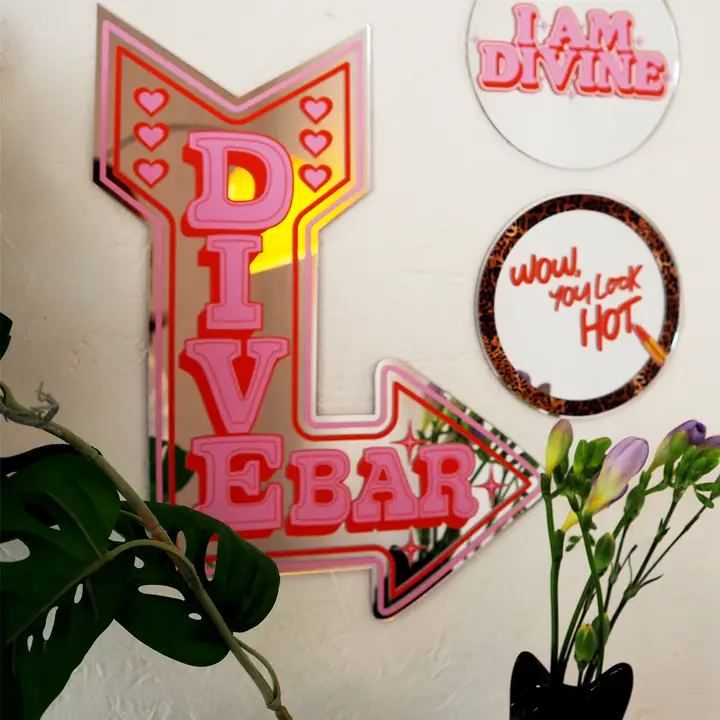 Retro Dive Bar Mirror - Image 5