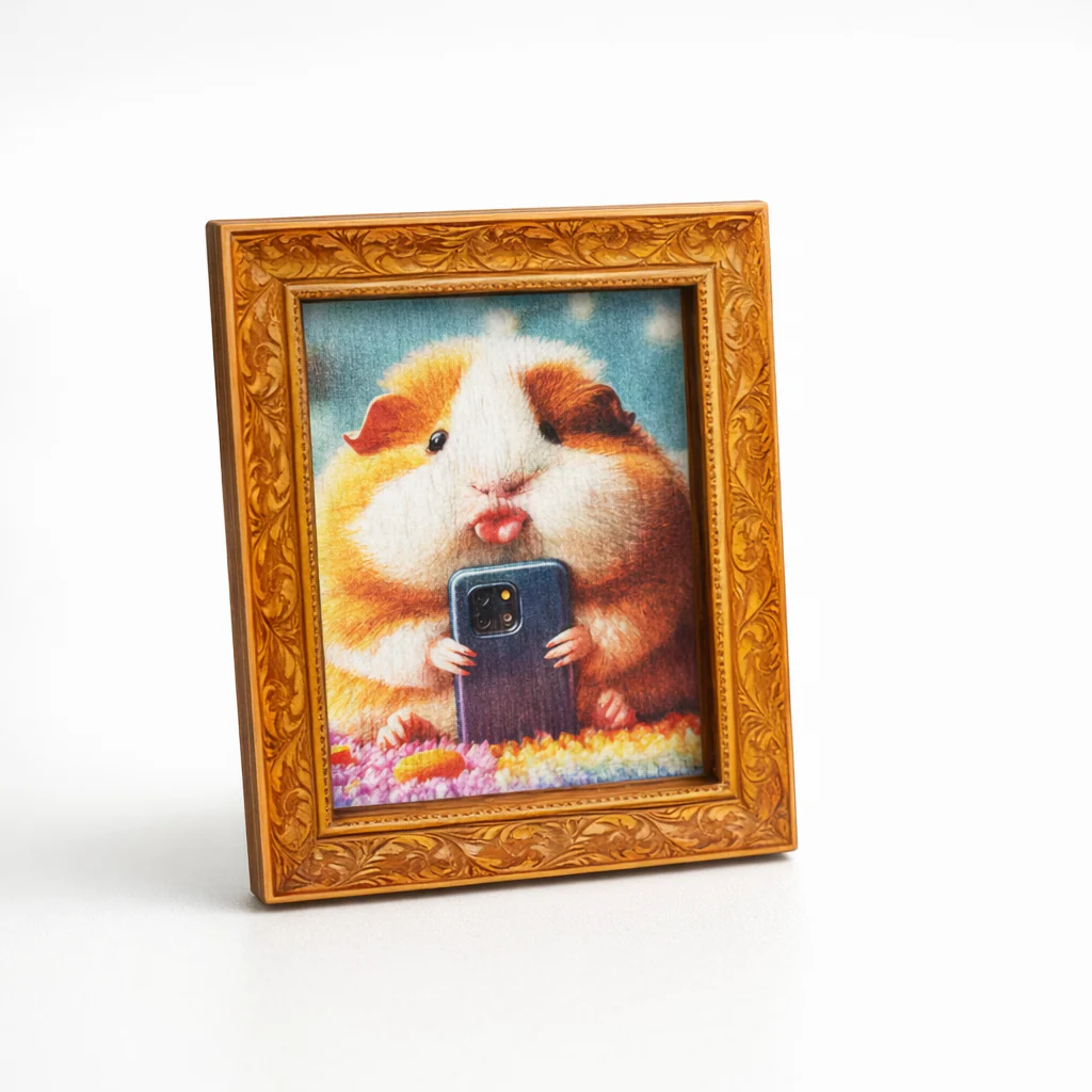 Selfie Guinea pig fridge magnet