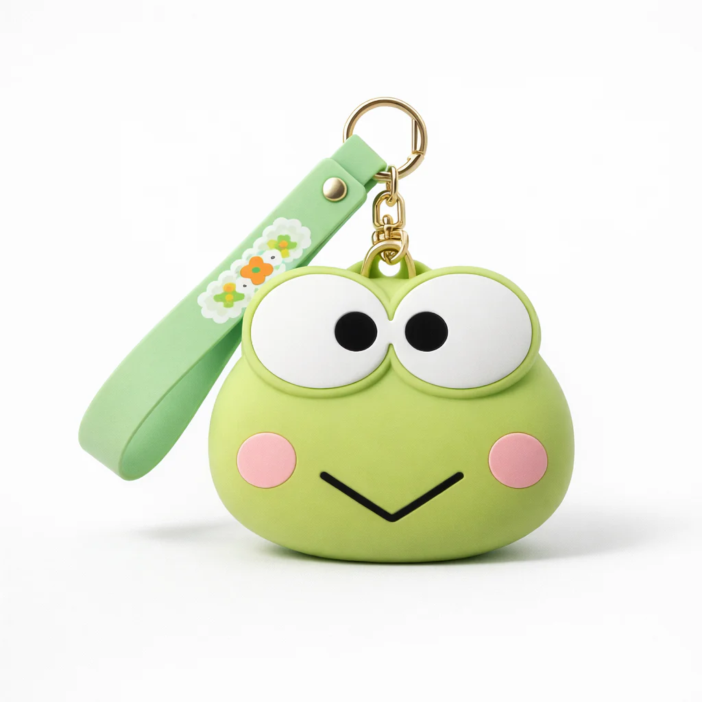 Silicon Frog Key Chain Wallet Bag Charm - Image 2