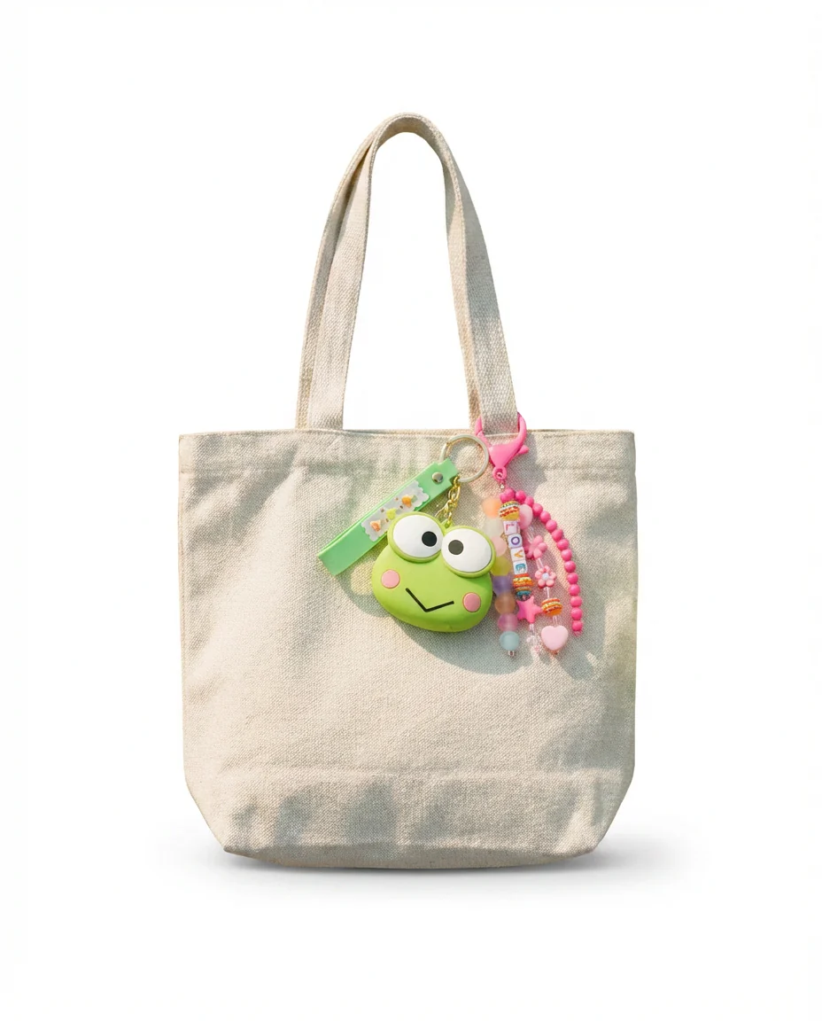 Silicon Frog Key Chain Wallet Bag Charm - Image 4