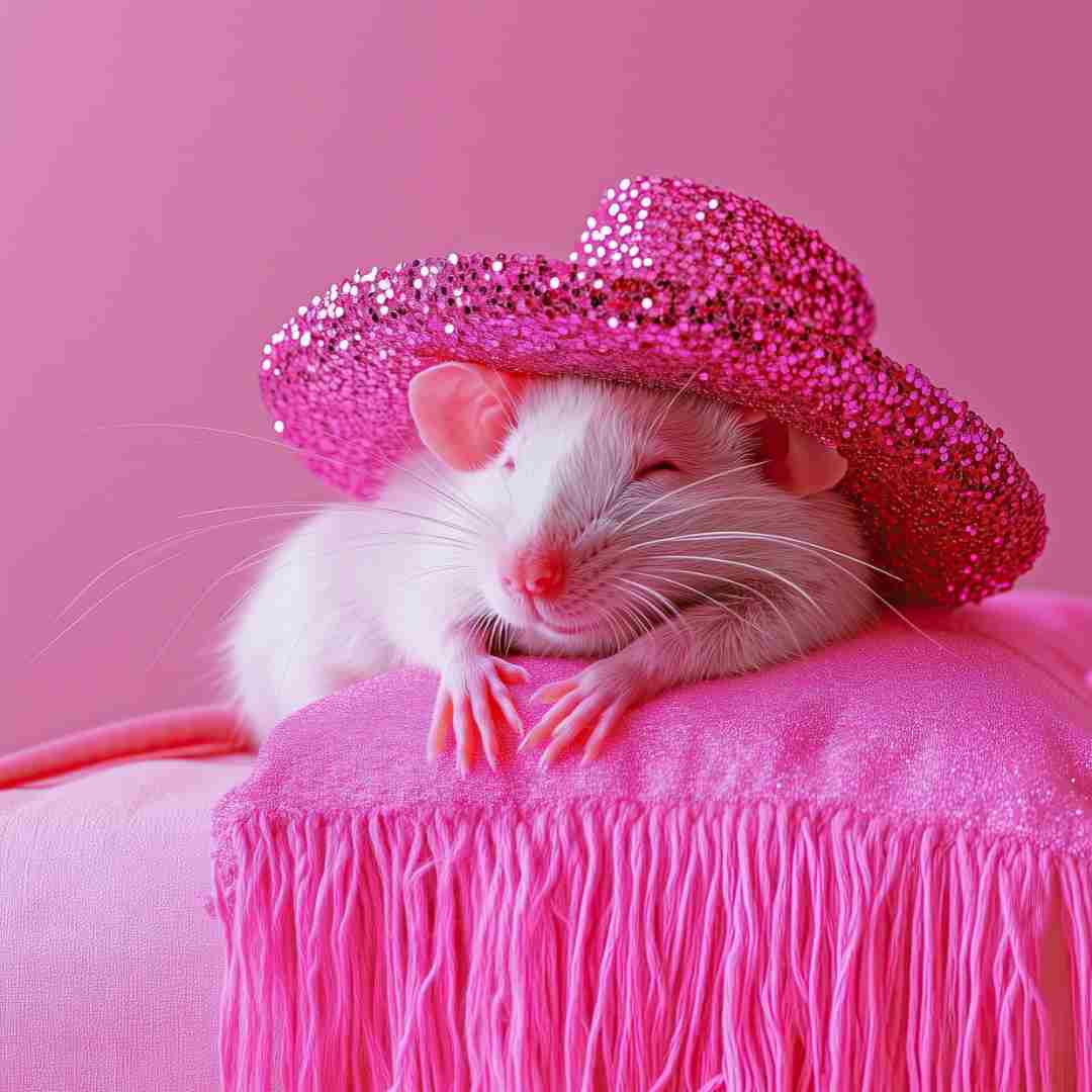Sleepy Mouse art print