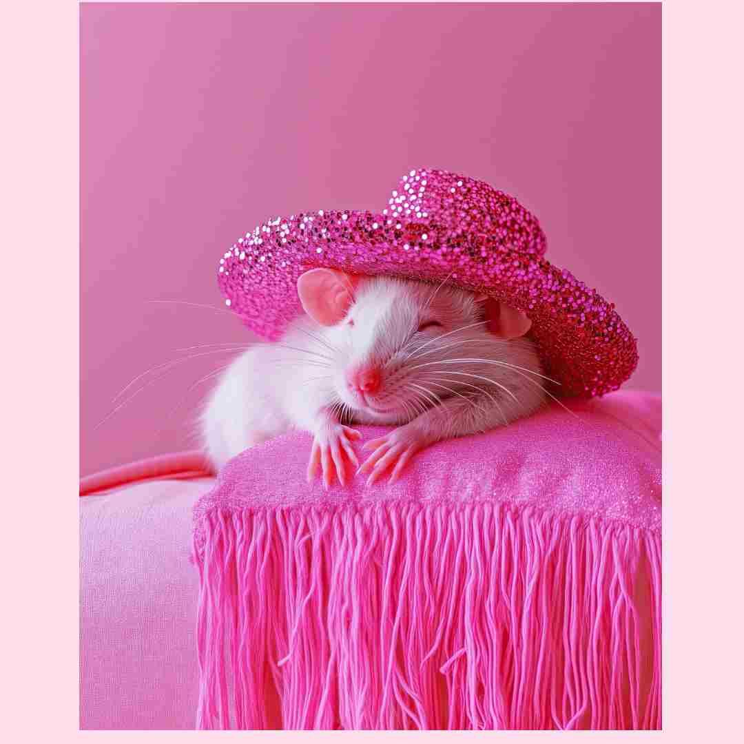 Sleepy Mouse art print - Image 2