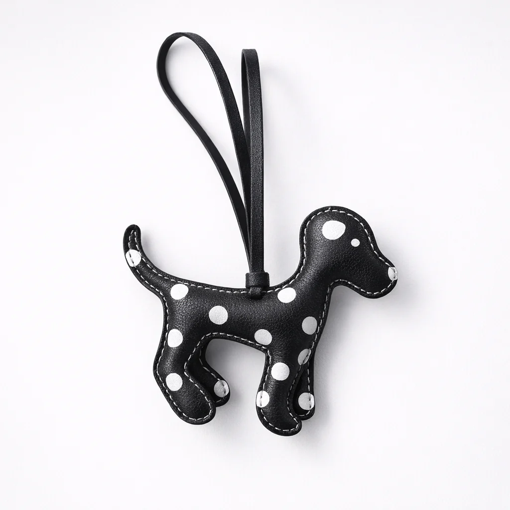 Spotted  dog  Bag Charms - colours assorted