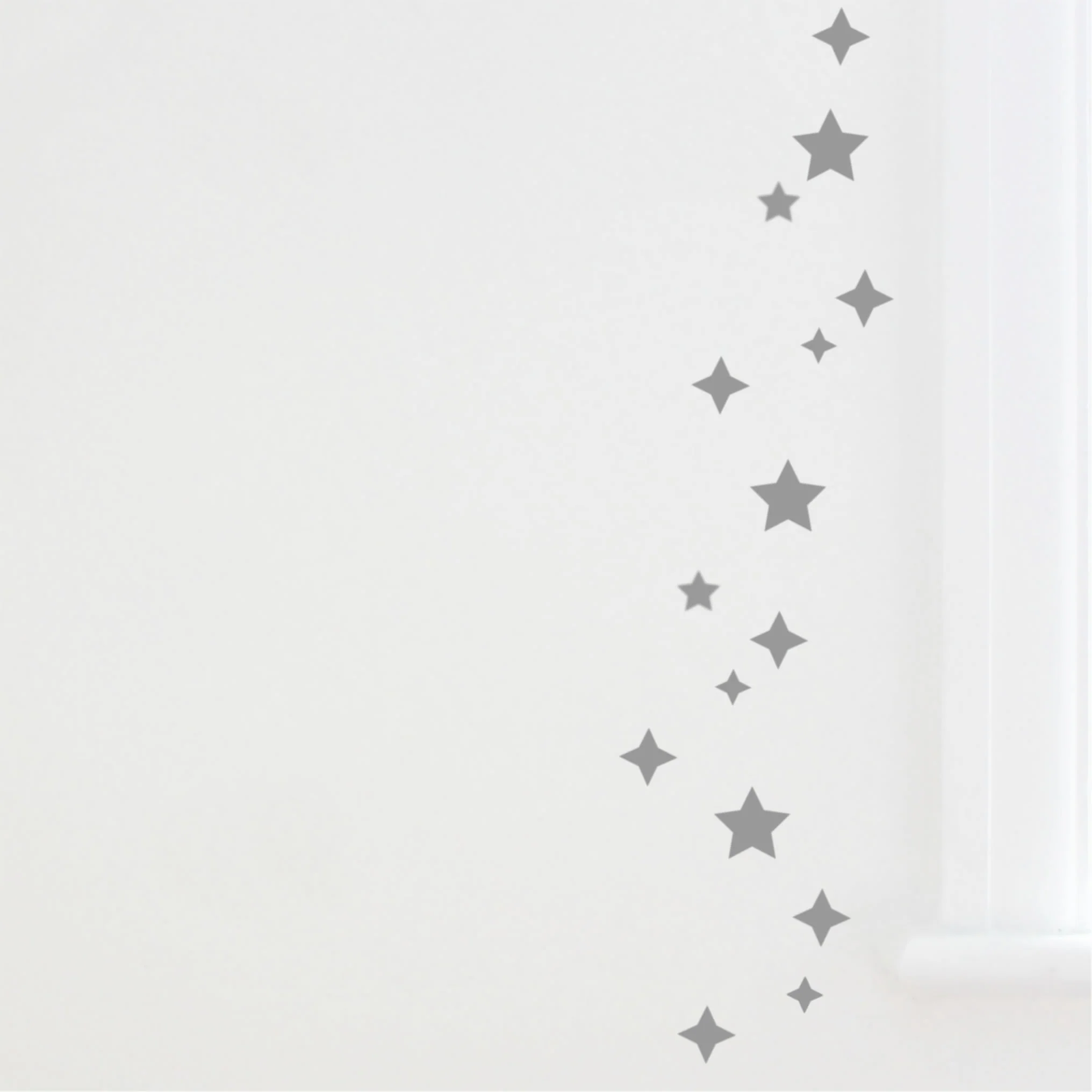 Stars Wall stickers ( set of 66) Grey