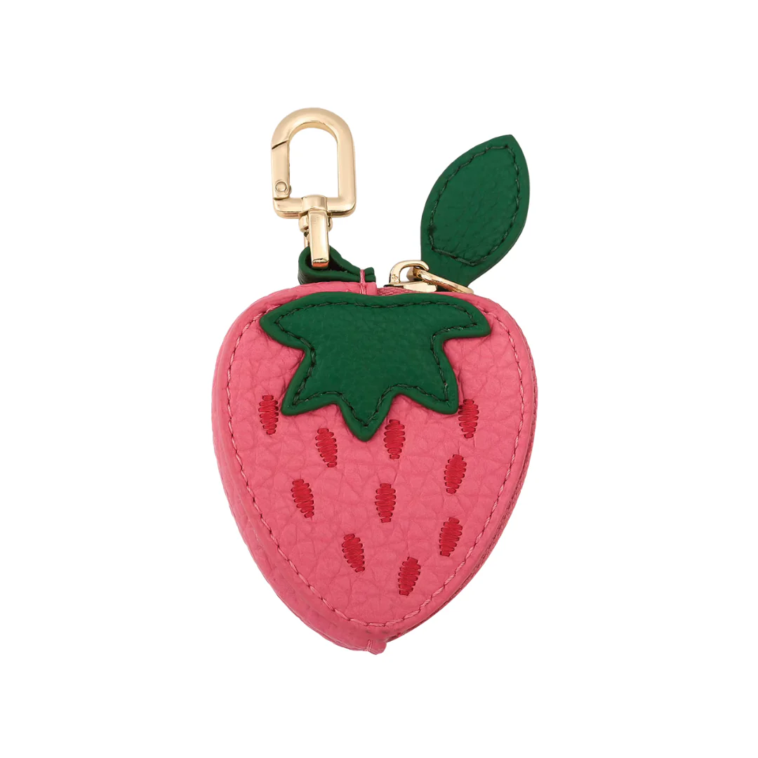 Strawberry  Fruit Bag Charm Vegan - Image 2
