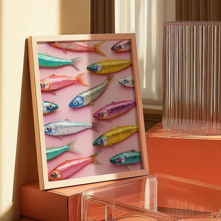 Swimming sardines print - Image 2
