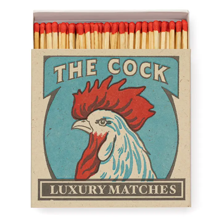 The Cock: Square safety matches
