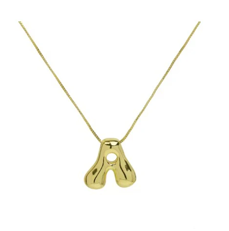 The "Goldie" - Bubble Initial necklace - Image 10