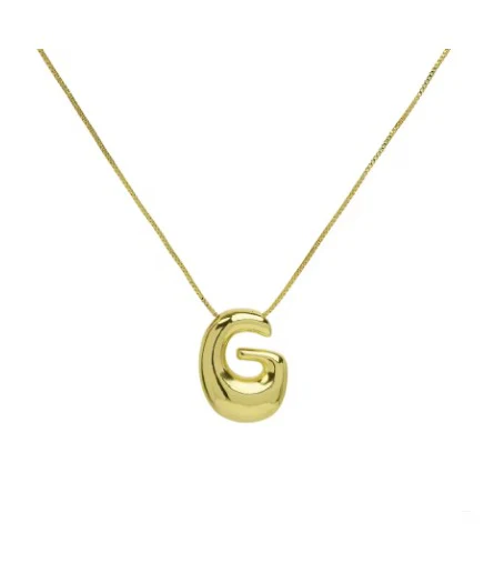 The "Goldie" - Bubble Initial necklace - Image 15