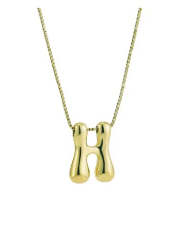 The "Goldie" - Bubble Initial necklace - Image 16