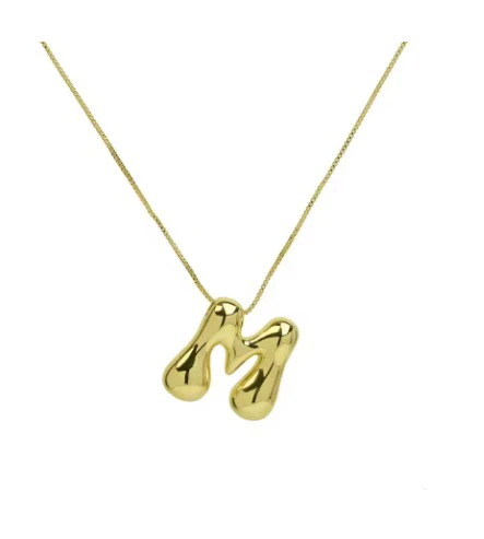The "Goldie" - Bubble Initial necklace - Image 21