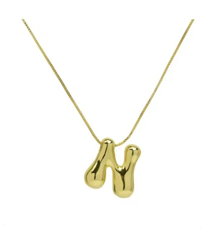 The "Goldie" - Bubble Initial necklace - Image 22