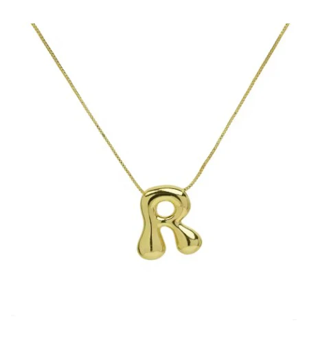 The "Goldie" - Bubble Initial necklace - Image 25