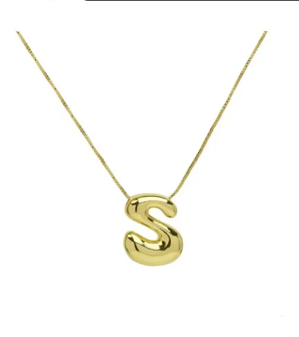 The "Goldie" - Bubble Initial necklace - Image 26