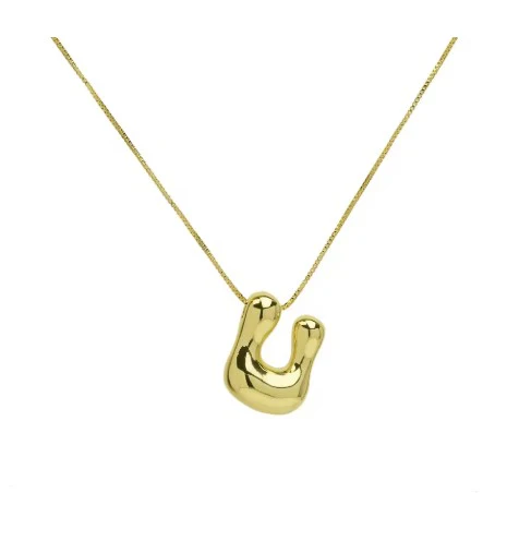 The "Goldie" - Bubble Initial necklace - Image 28