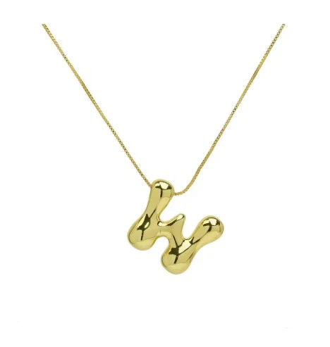 The "Goldie" - Bubble Initial necklace - Image 30