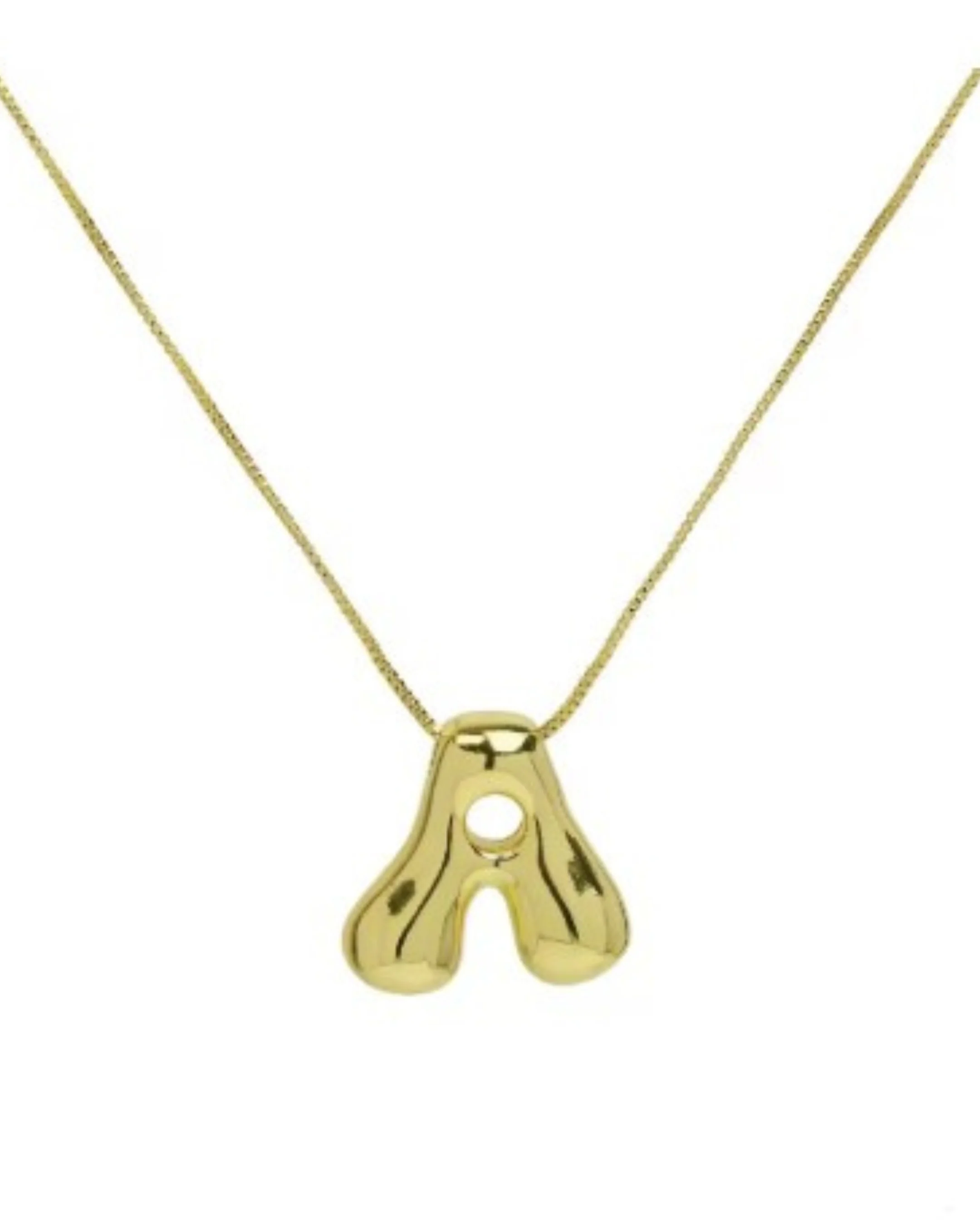 The "Goldie" - Bubble Initial necklace - Image 9