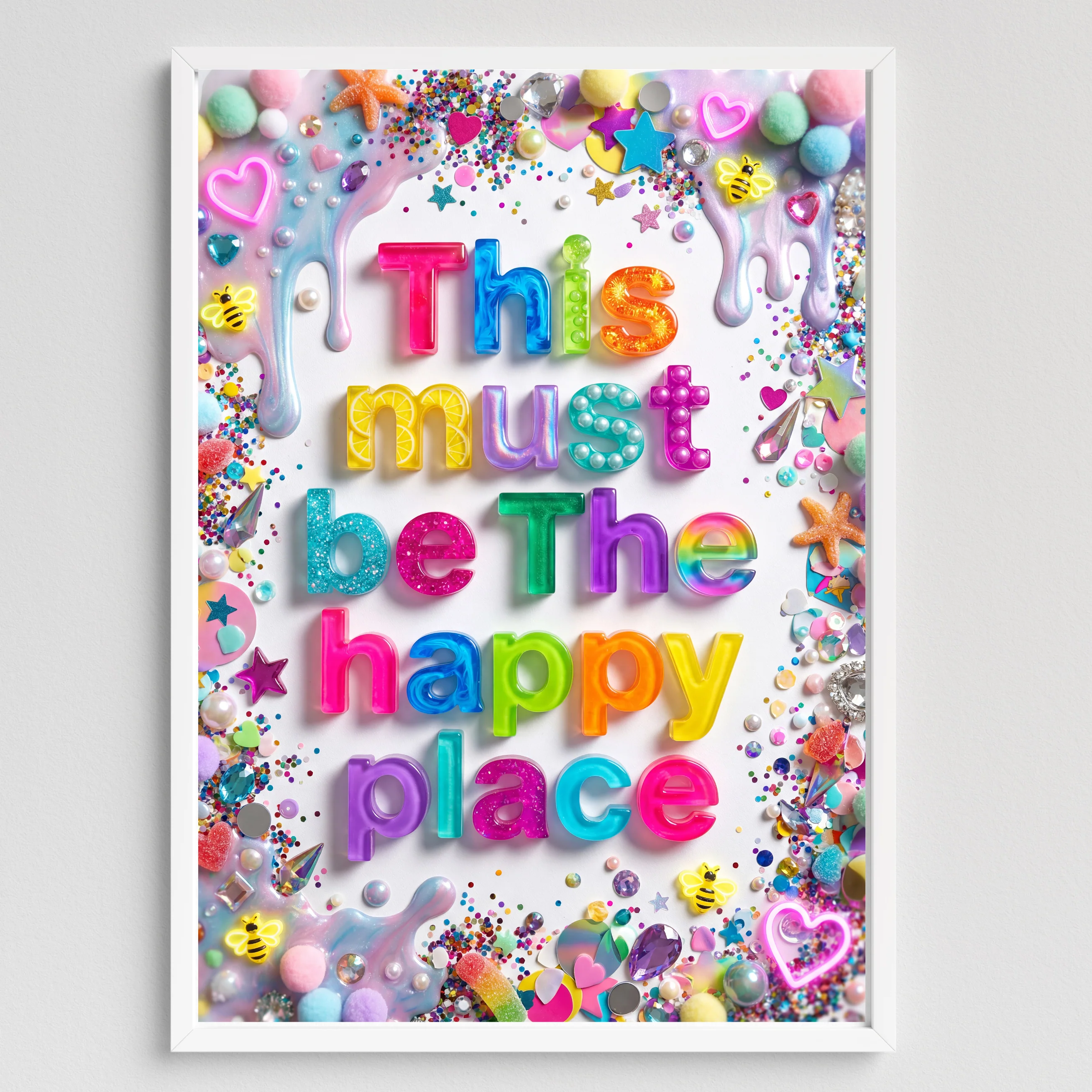 This Must Be The Happy Place - Collage Print