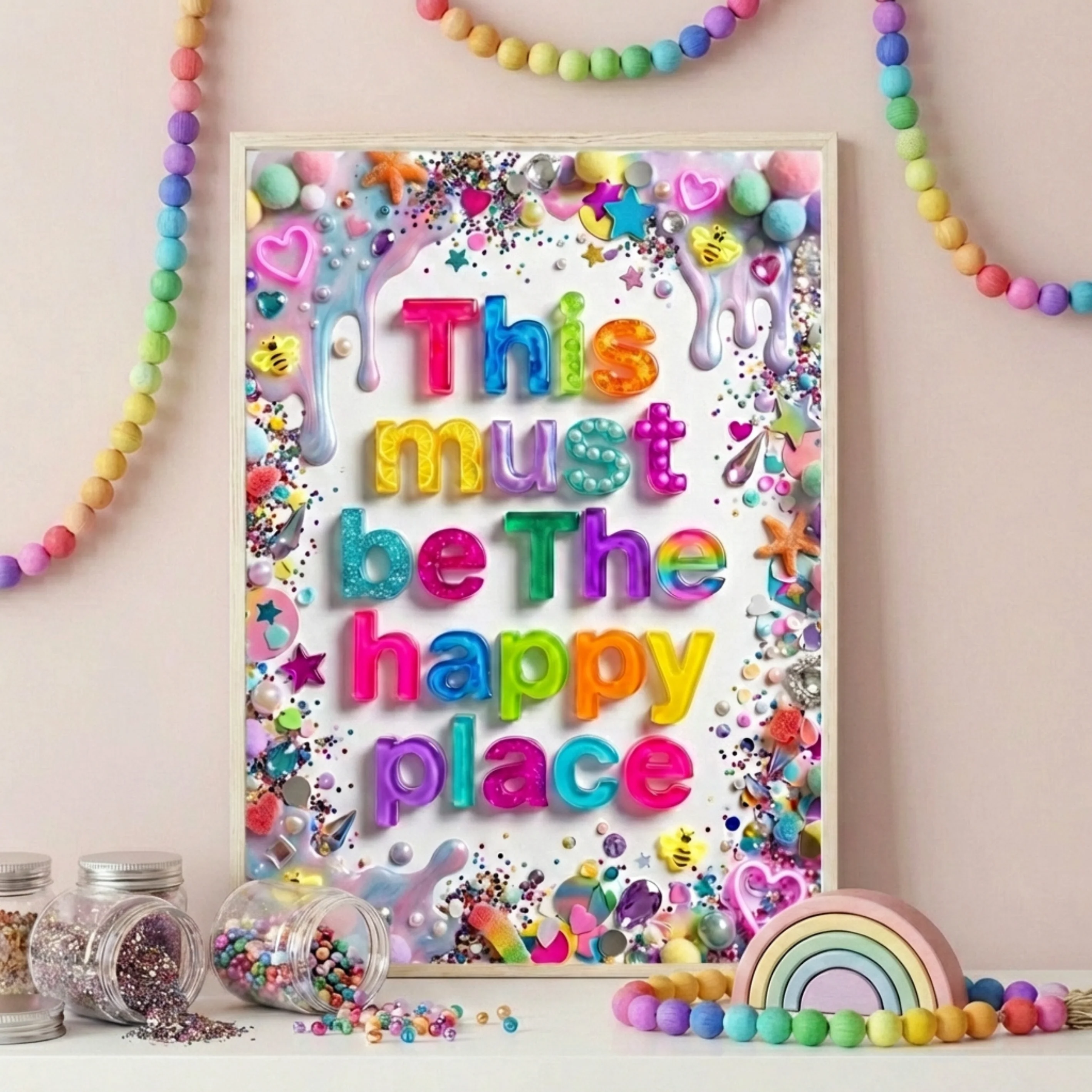 This Must Be The Happy Place - Collage Print - Image 4