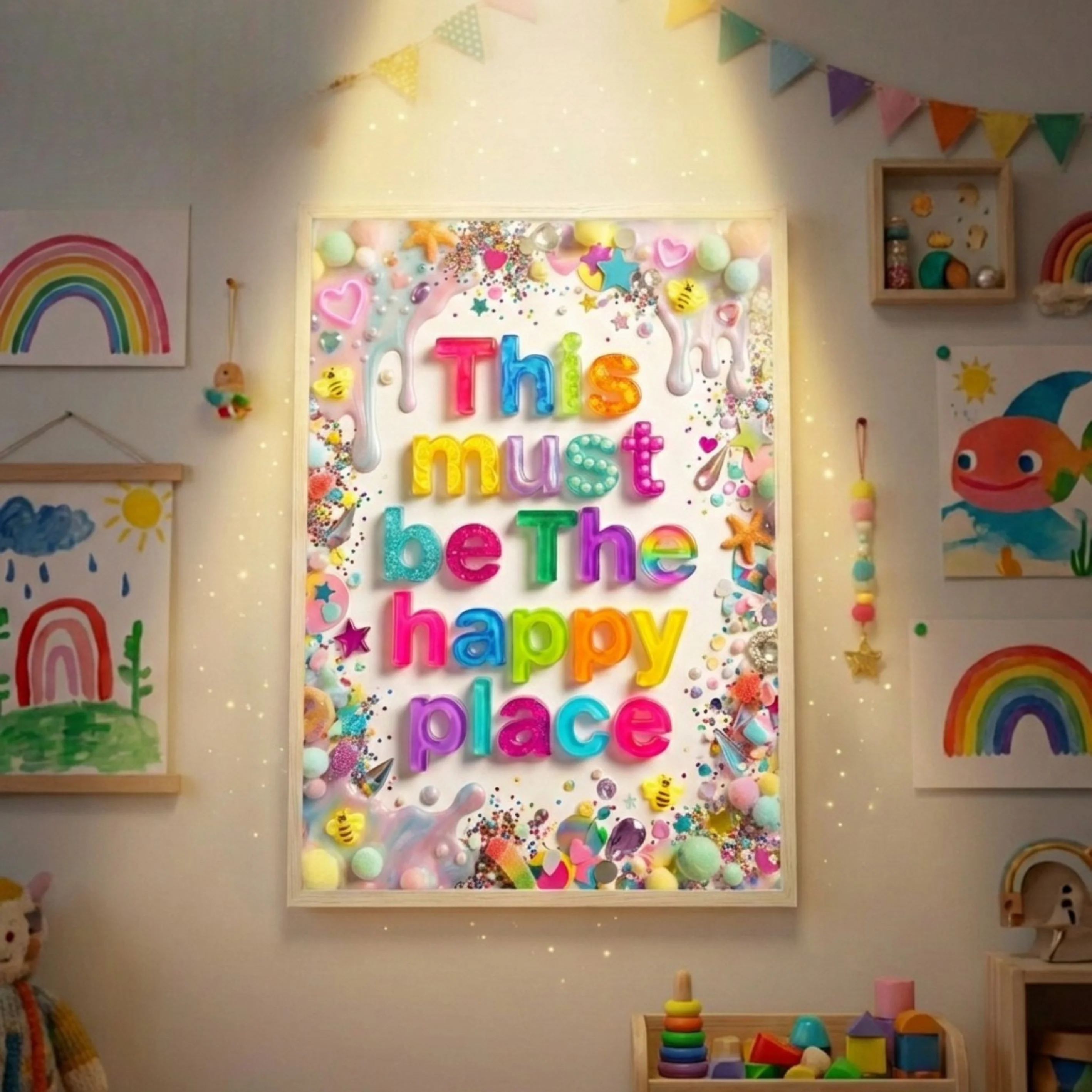 This Must Be The Happy Place - Collage Print - Image 6
