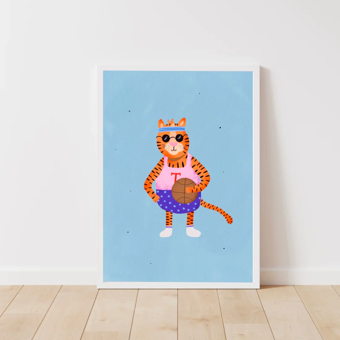 Tiger basketball Print