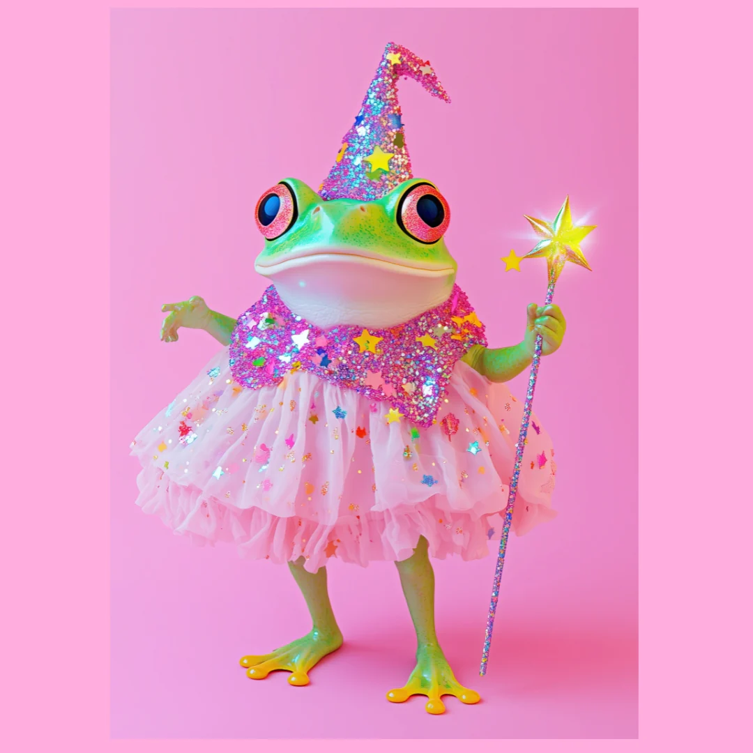 Wizard Frog Print